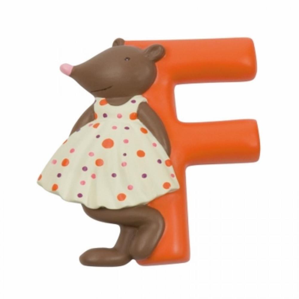 Moulin Roty Lettera in Resina F Arancione