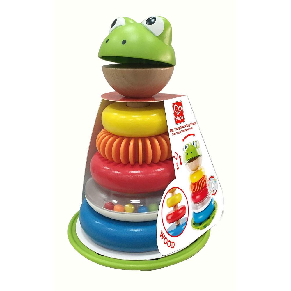 Hape Mr Frog Anelli Impilabbili Multicolore