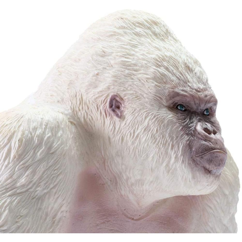 Recur Serie Selvaggia, Animale In Morbido PVC Dipinto a Mano, Gorilla Albino