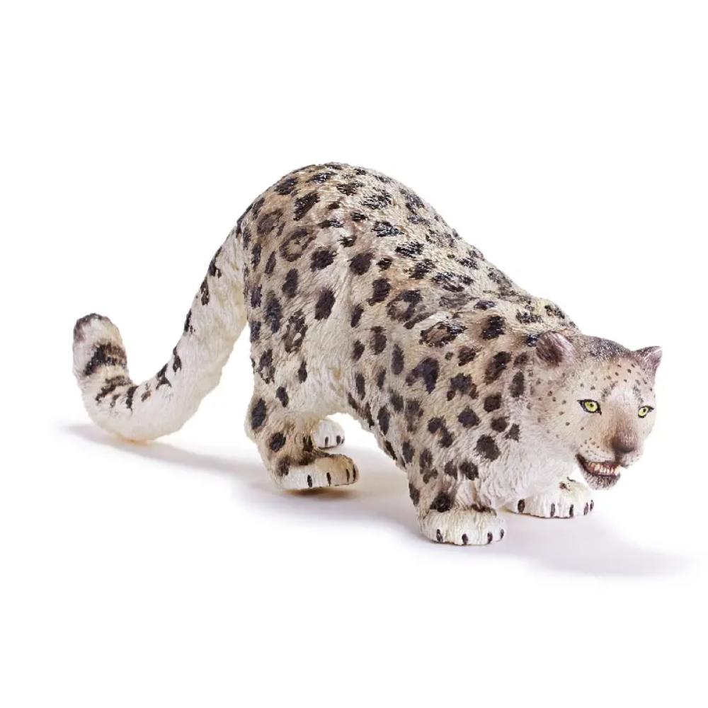 Recur Serie Selvaggia, Animale In Morbido PVC Dipinto a Mano, Leopardo Delle Nevi Maschio