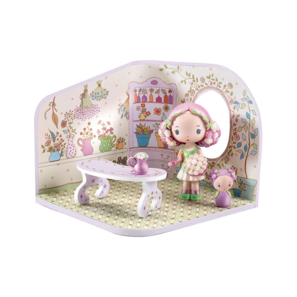 Djeco Personaggio 7,5 Cm Con Accessorio, Rosalie Tinyshop
