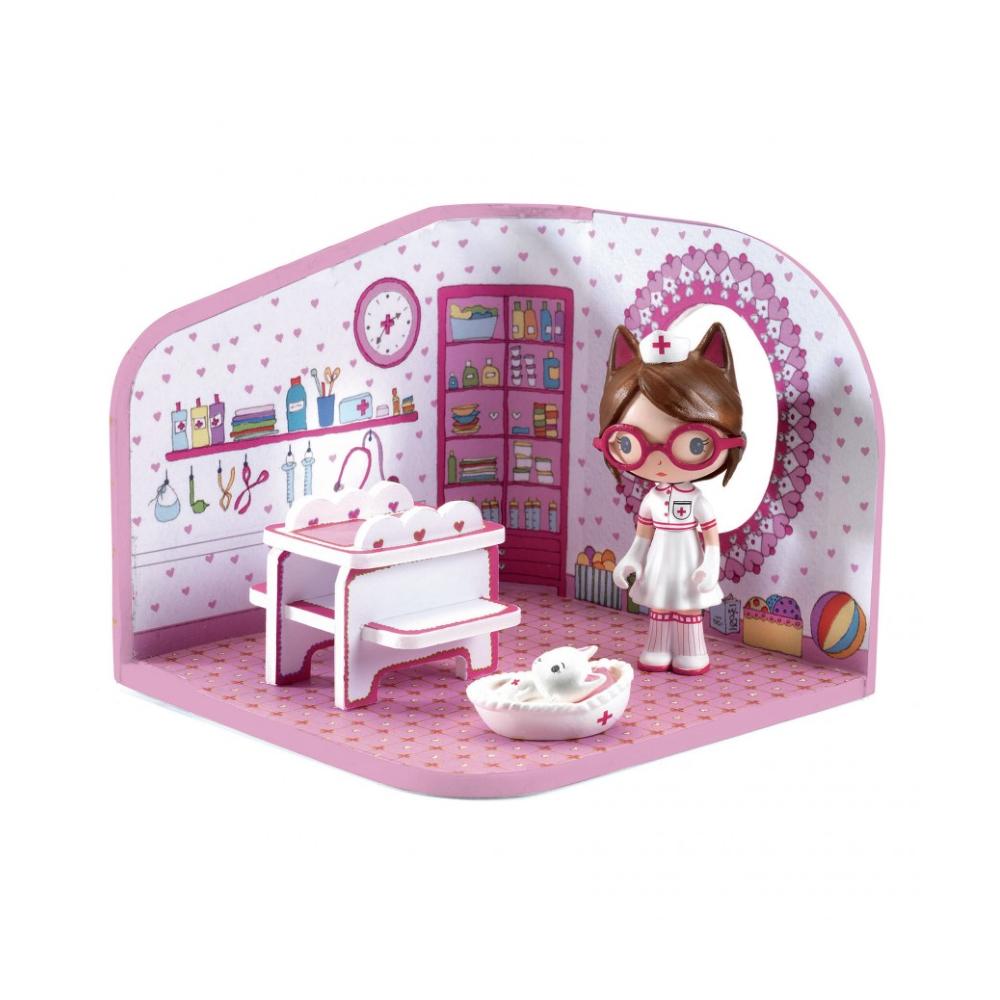 Djeco Personaggio 7,5 Cm Con Accessorio, Milou Tinyshop