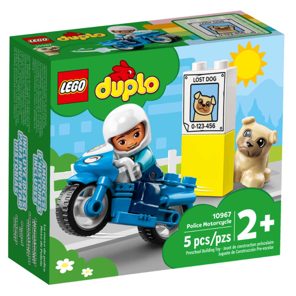 Lego Motocicletta Della Polizia Duplo Town