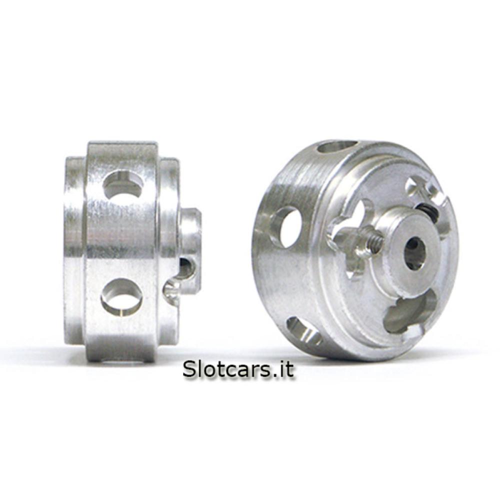 Slot.it, Cerchi con fori di alleggerimento in Magnesio 15 x 8 peso 0.8 g -W15808215M-
