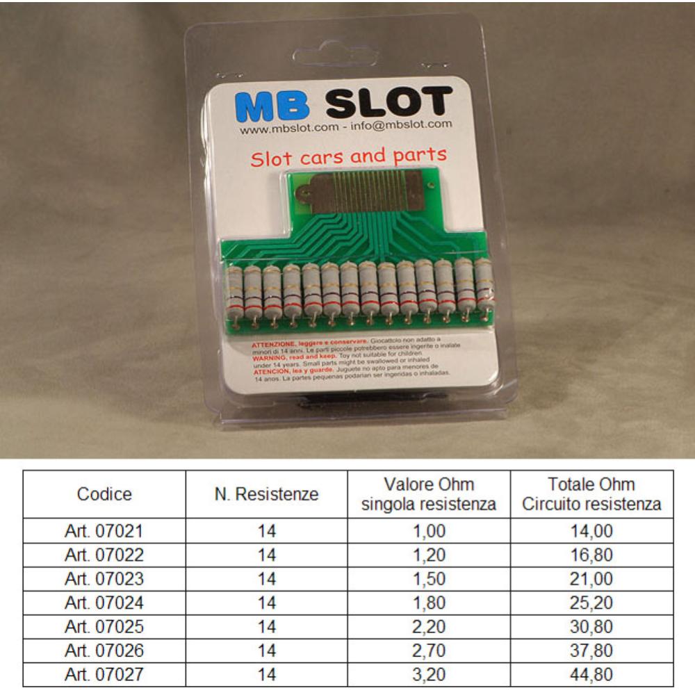 MB Slot, Resistenza da 37,8 Ohm per pulsanti MB -MB07026-
