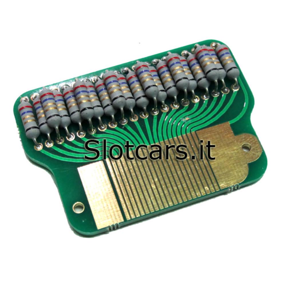 MB Slot, Piastra contatto 20 Step resistenza 54 Ohm 1/2 Wat -MB07028-