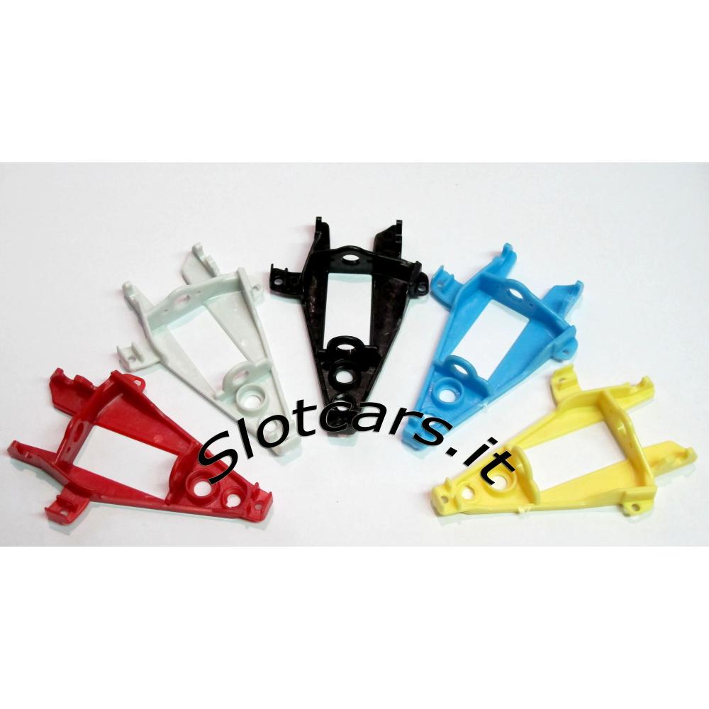 NSR Racing, Supporto Motore Triangolare in Linea (Extra Hard Red) -NSR1254-