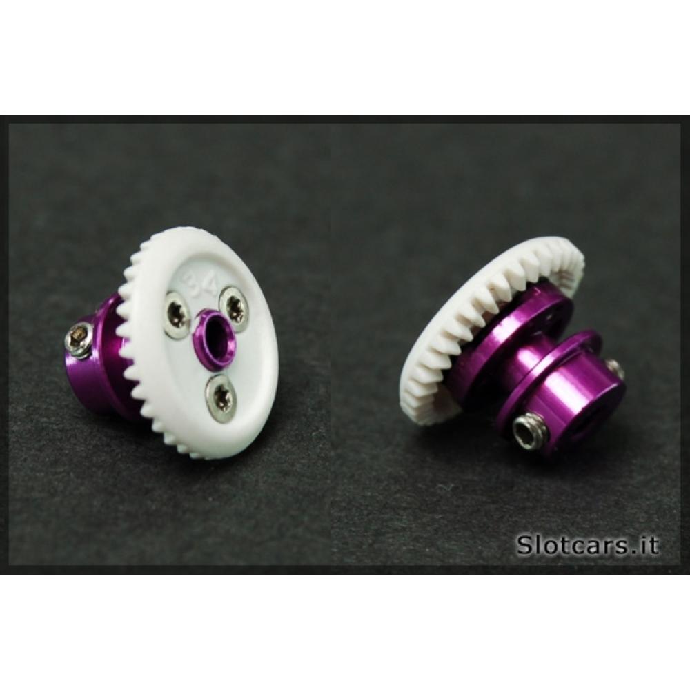 Black Arrow, Corona In Line coppia conica 34 Denti mozzo in alluminio -BACC34A-