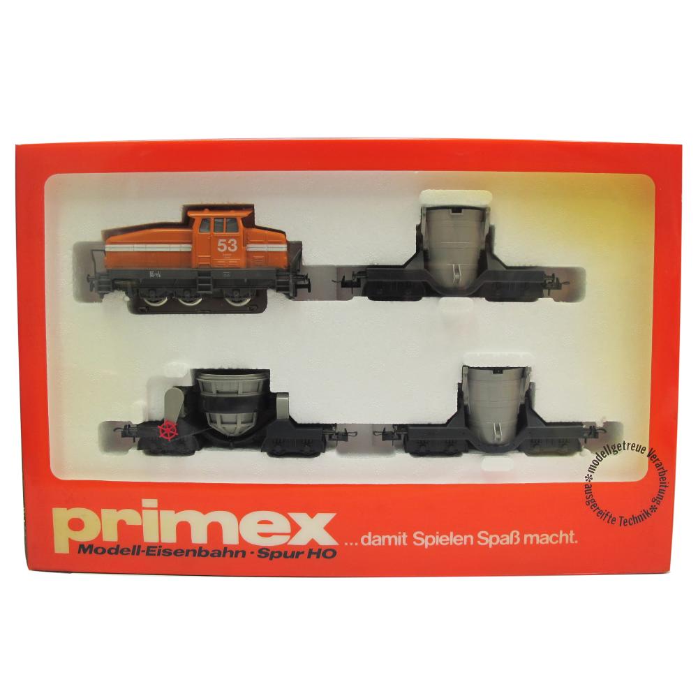 MARKLIN, Marklin / Primex H0 Locomotore Diesel + 3 Vagoni Stahlwerkzug -2704-