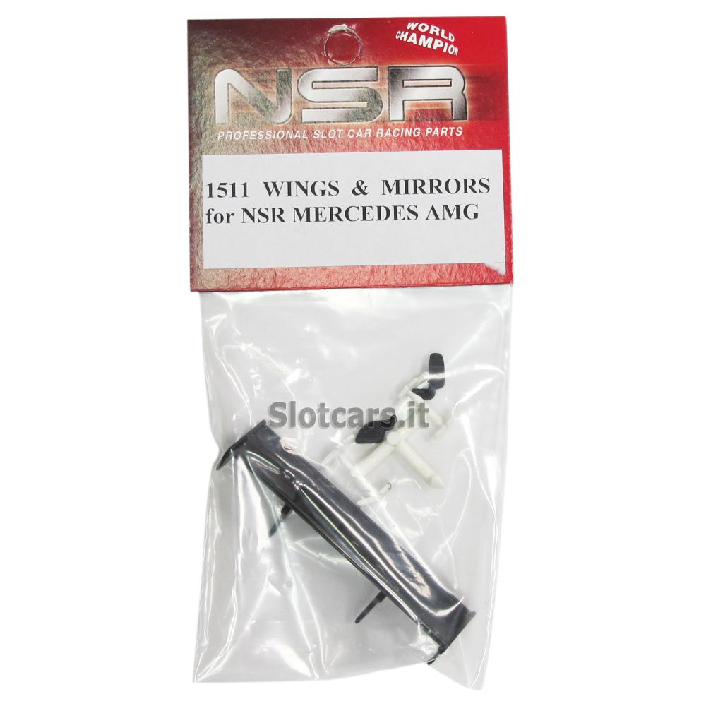 NSR Racing, Alettone posteriore, anteriore + specchietti Mercedes AMG -NSR1511-