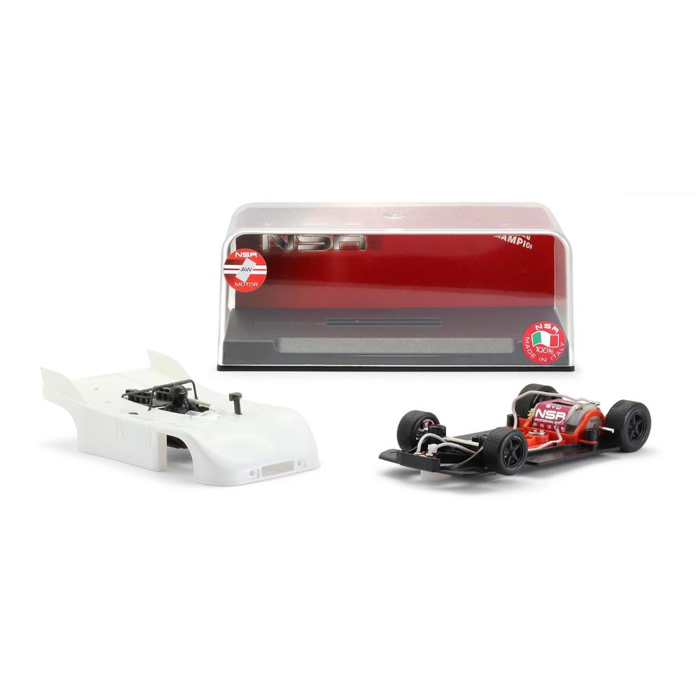 NSR Racing, Porsche 908/3 Double Fin, Body White Kit, Sidewinder Shark 21.5 EVO -NSR0117SW-