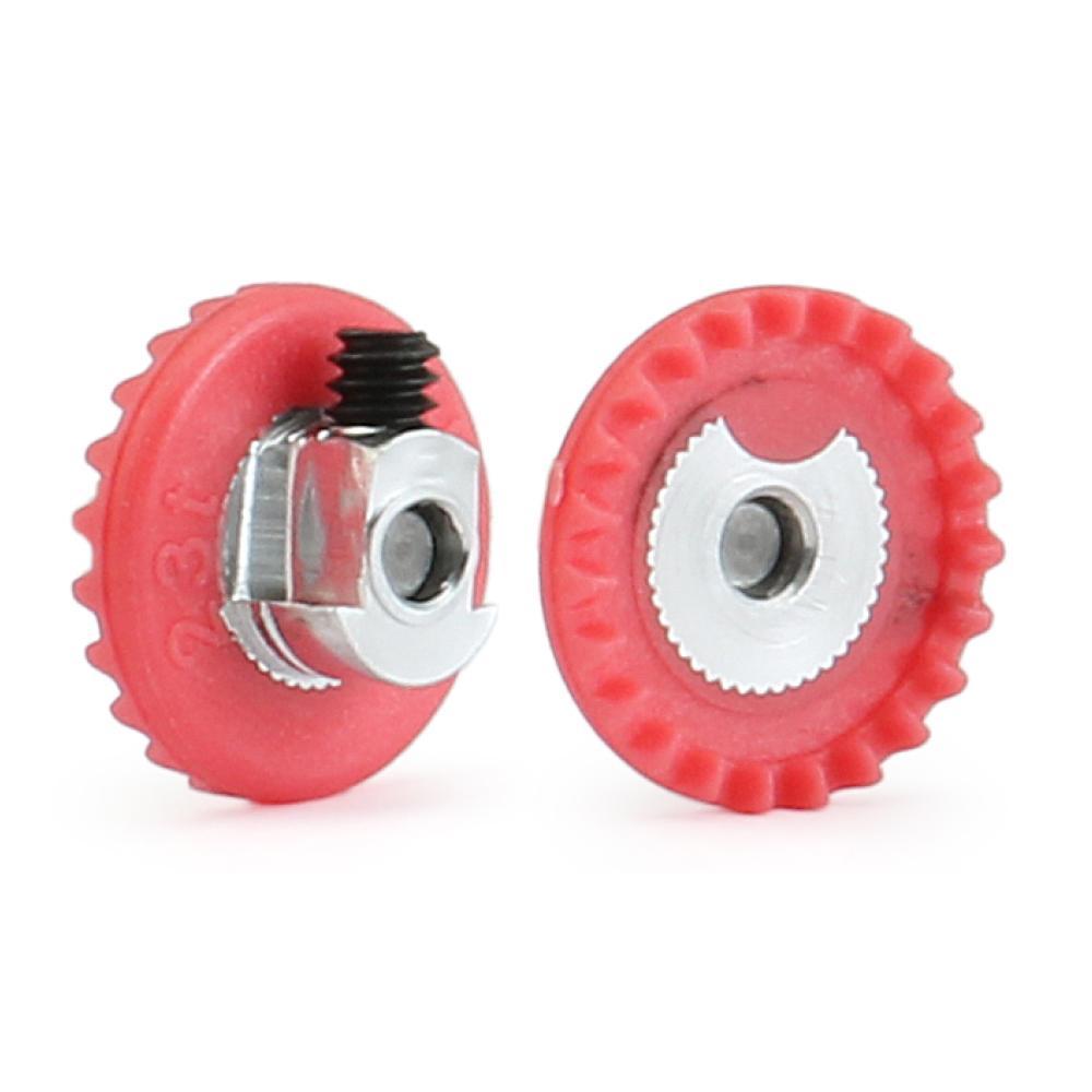 NSR Racing, Corona in Linea 23 denti Soft Plastic Blue, Mozzo in Alluminio Bilanciato -NSR6323EVO-