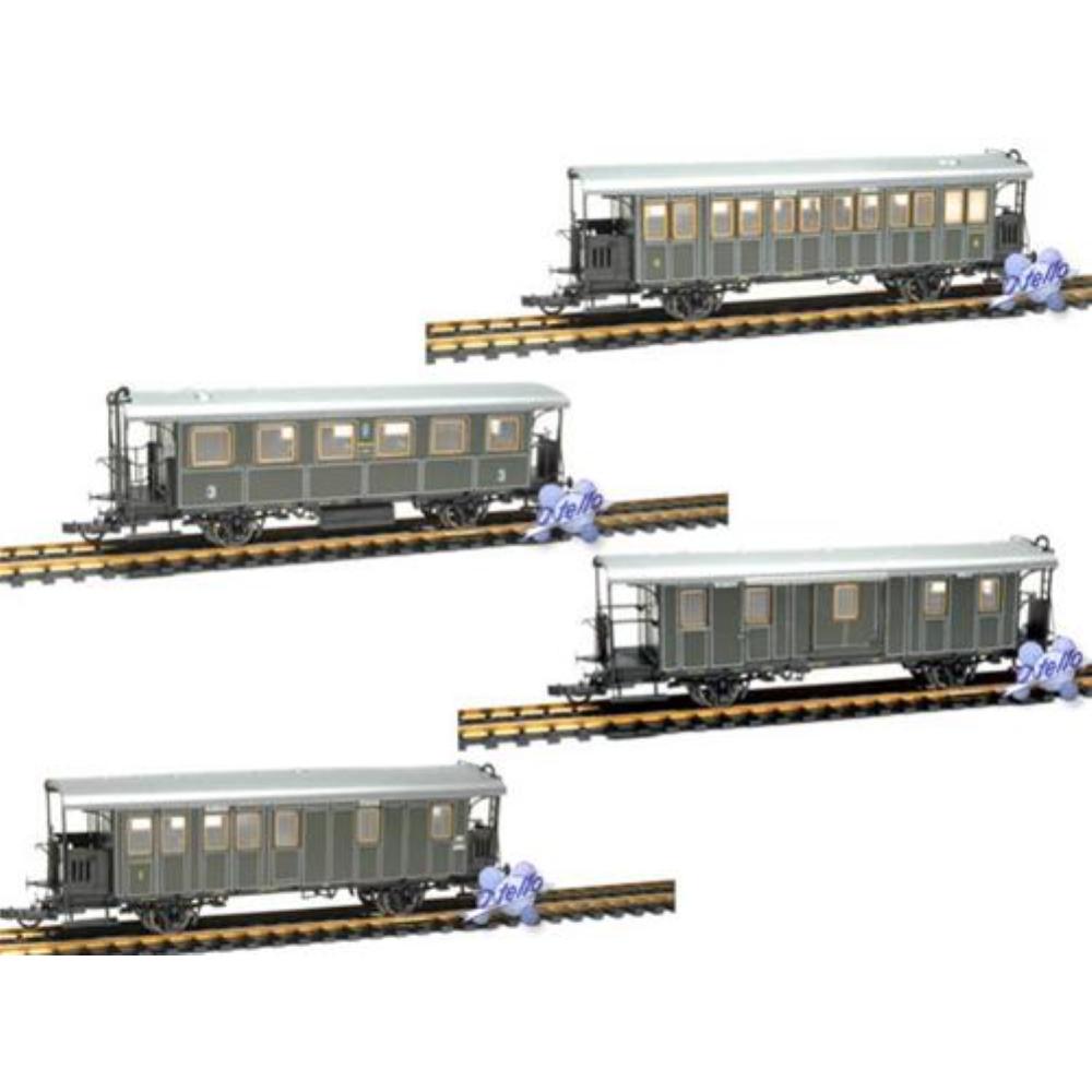 Roco, Set 4 Carrozze K.Bay Sts.B. -44018-