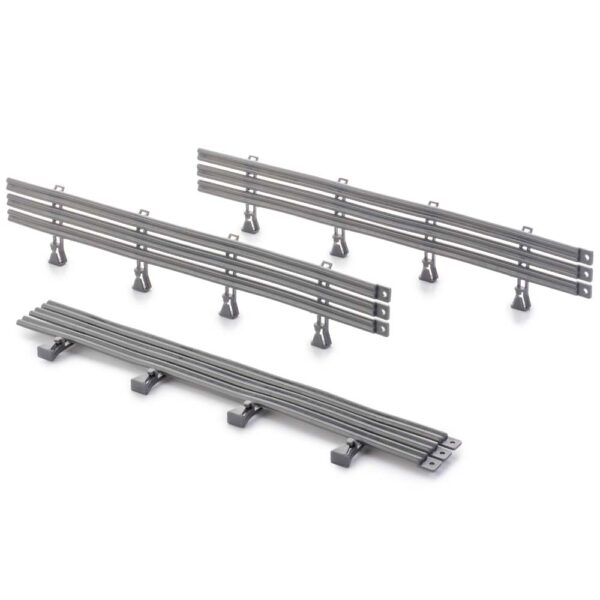 Policar, Set Barriere di protezione Guardrail 10pcs Grey -P020G-10-