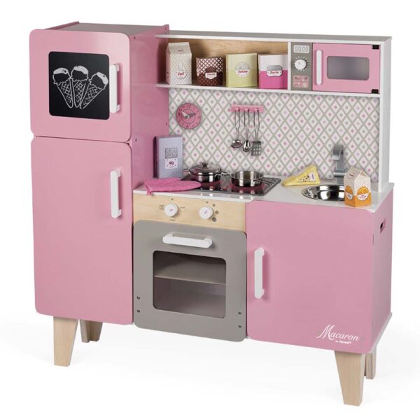Janod Cucina Maxi Macaron Rosa 100x33x99.5 cm