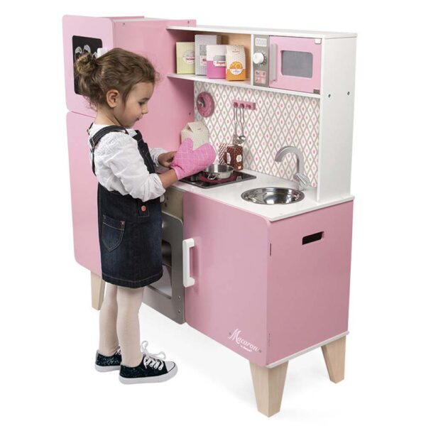 Janod Cucina Maxi Macaron Rosa 100x33x99.5 cm