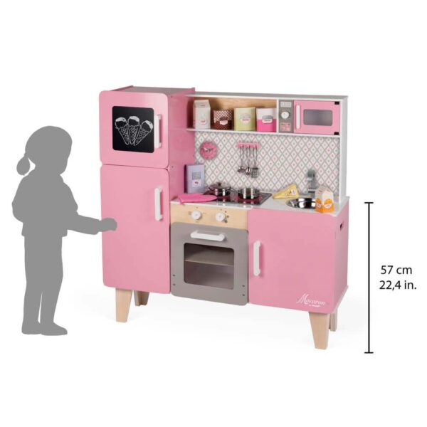 Janod Cucina Maxi Macaron Rosa 100x33x99.5 cm