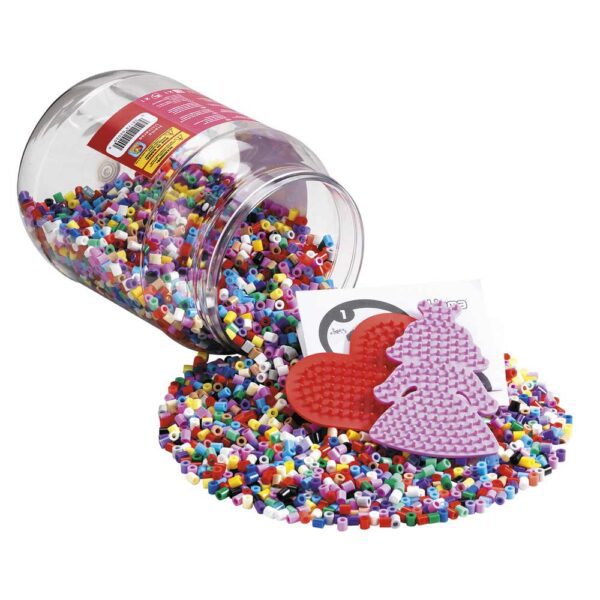 Hama Beads Midi 7000, Perle e Basi In Barattolo