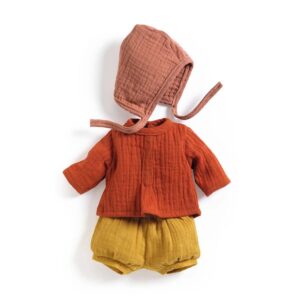 Djeco Pomea, Outfit Per Bambola da 30 a 34 cm, Mandarine