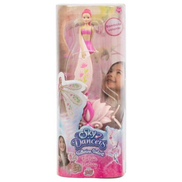 Grandi Giochi Ballerina Volante Sky Dancers, Fuchsia Fantasy