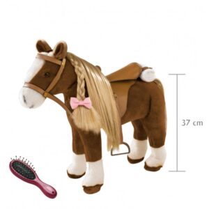 Gotz Pony Marrone Con Criniera Bionda Per Bambola da 45 a 50 cm