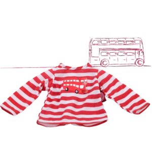 Gotz Maglietta London Bus, Per Bambolotto Taglia S 30-33cm