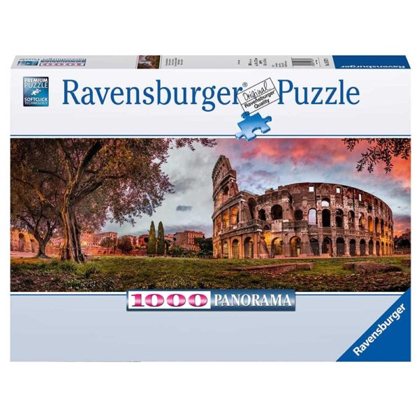 Ravensburger Puzzle, Per Ragazzi e Adulti, 1000 Pezzi, Colosseo al Tramonto