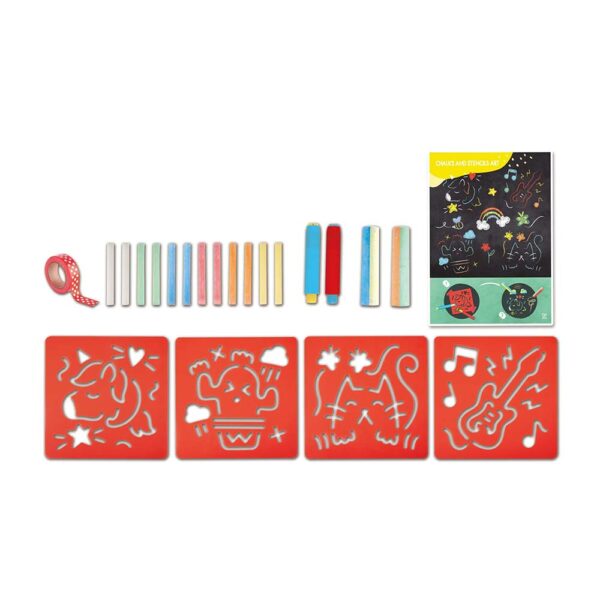 Hape Chalks And Stencils Art