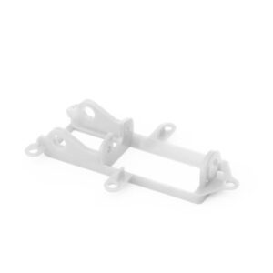 NSR Racing, Supporto Motore In Line Cassa Lunga Formula 22, Hard White