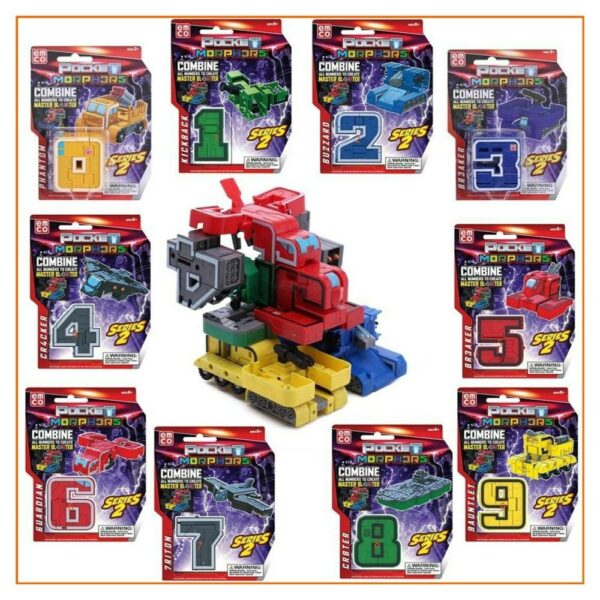 Grandi Giochi Megabot Serie 2, Numeri Robot Transformer Da 0 a 9, Storm N.5