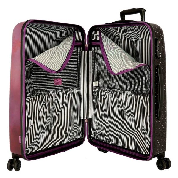 Santoro London, Trolley ABS Grande Rosa 67 Cm 4 Ruote Piroettanti, Gorjuss Frida