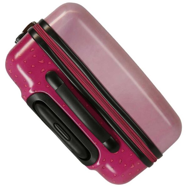Santoro London, Trolley ABS Grande Rosa 67 Cm 4 Ruote Piroettanti, Gorjuss For My Love