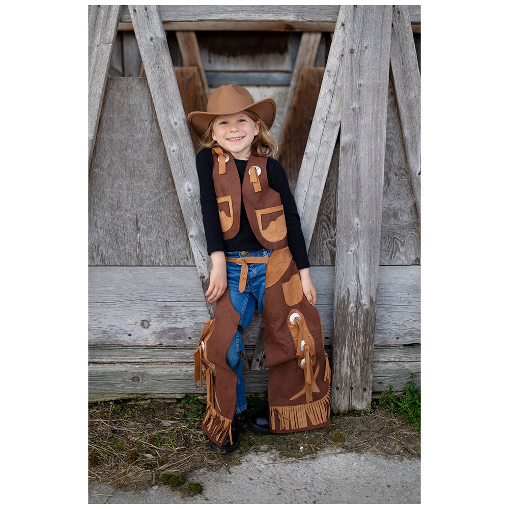 Great Pretenders Gilet e Gambali Da Cowboy 7-8 Anni