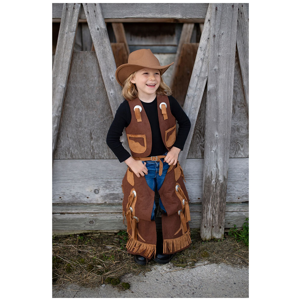 Great Pretenders Gilet e Gambali Da Cowboy 7-8 Anni