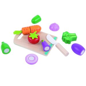 Tooky Toy Tagliere Delle Verdure In Legno
