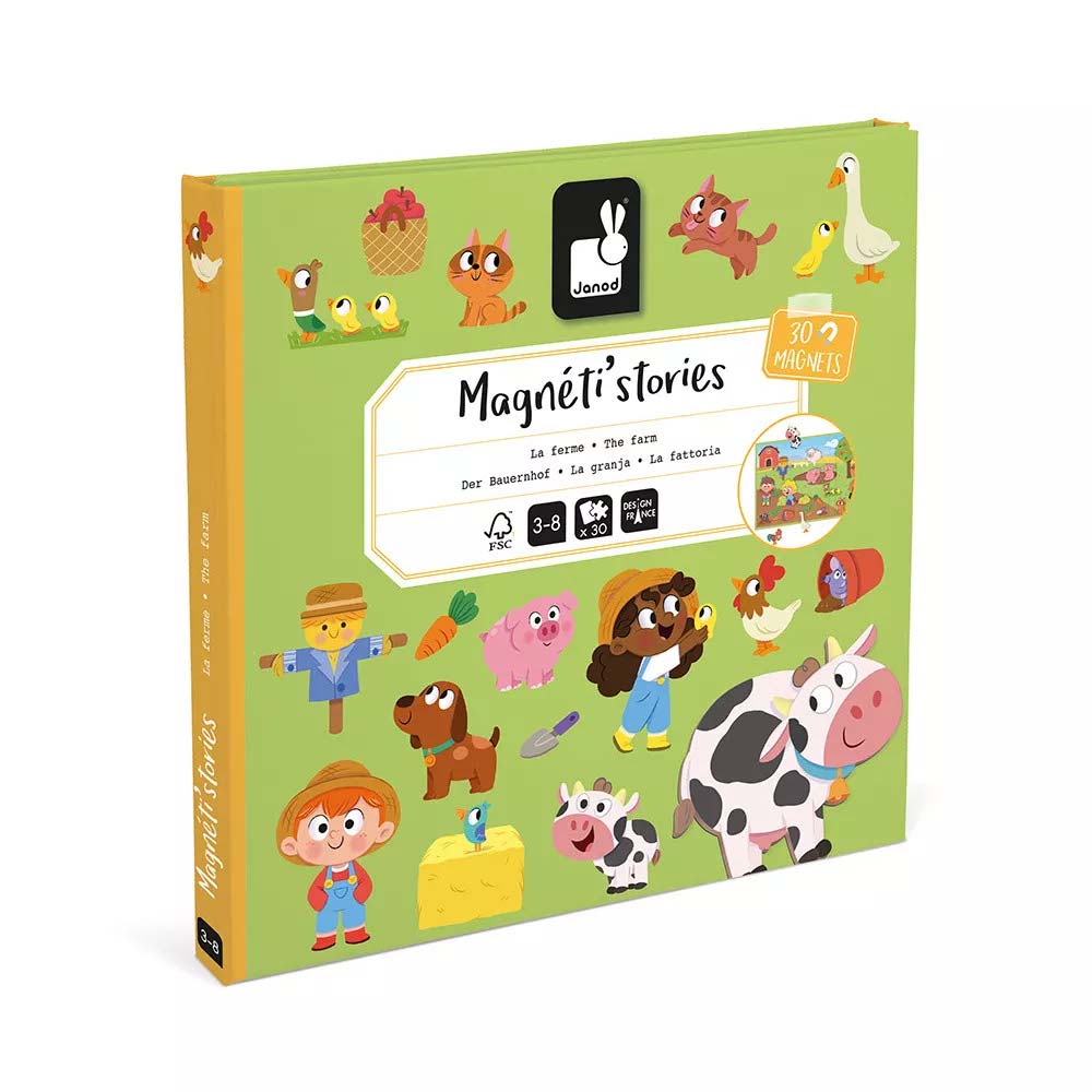 AUZOU La Mia Scatola Magnetica – La Fattoria: Gioco Educativo Con Oltre 50 Magneti Colorati, Per Bambini Dai 3 Anni, 1-2 Giocatori