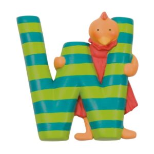 Moulin Roty Lettera in Resina W Verde Acqua / Verde Chiaro