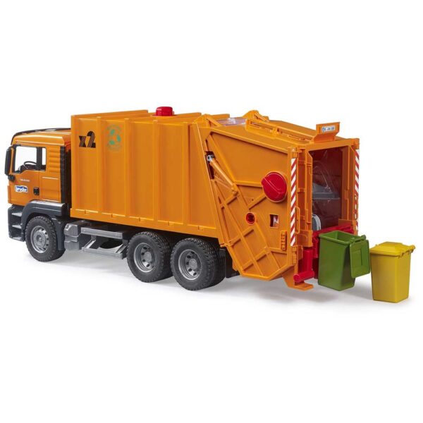 Bruder, MAN TGS Camion Trasporto Rifiuti Arancione