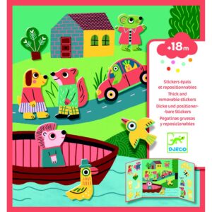 Djeco Stacca e Attacca Per Bambini Dai 18 Mesi, Animals