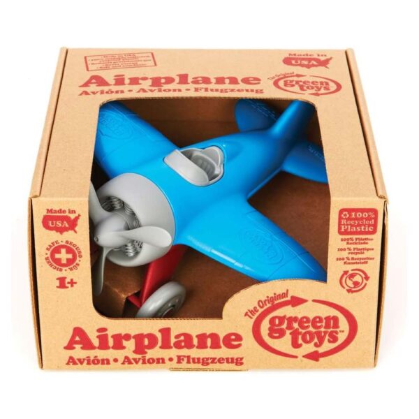 Green Toys Aereo Blu Super Resistant, Dai 12 Mesi