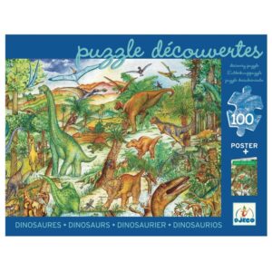 Djeco Puzzle 100 Pz d'osservazione i Dinosauri