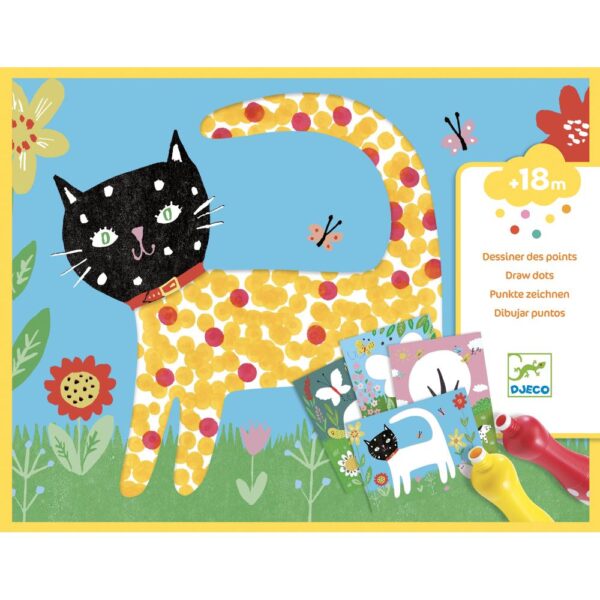 Djeco Painting Small Dots, Colora A Punti Con Grandi Pennarelli