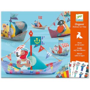 Djeco Barchette di Carta Resistenti All'Acqua, Origami Floating Boat