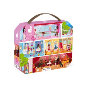 Janod Puzzle Per Bambini In Valigetta Rettangolare 100 Pz, Accadema Di Danza