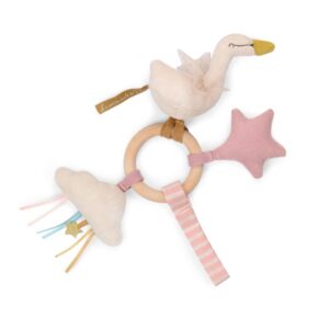 Moulin Roty, Sonaglio Attività Con Anello In Legno Cigno