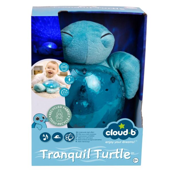 Cloud-B Tranquil Turtle USB, Tartaruga Marina Dolce Sonno, Aqua