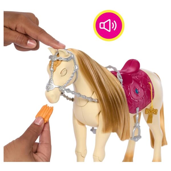 Mattel Tornado, cavallo Interattivo Con Luci, Musica e Accessori