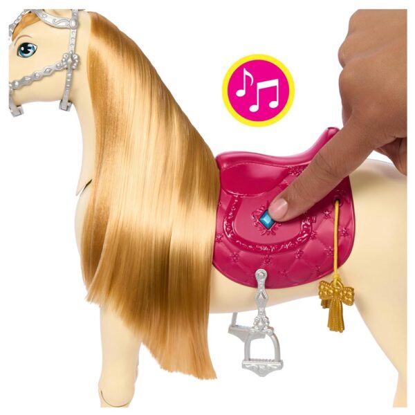Mattel Tornado, cavallo Interattivo Con Luci, Musica e Accessori