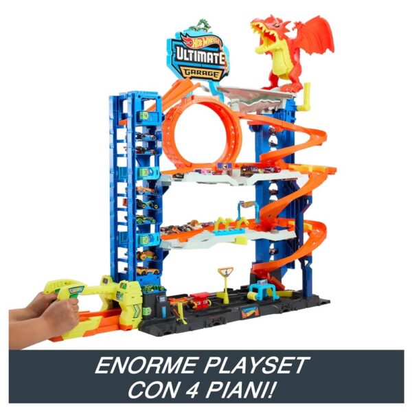 Hot Wheels City Playset, Mega Garage Let's Race Netflix