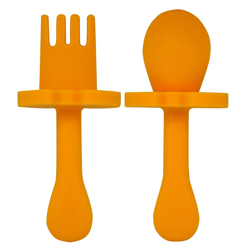 Kids Set Posate In Silicone Orangefly Frootimals